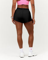 SPLITS INBUILT RUN SHORTS 3" - BLACK