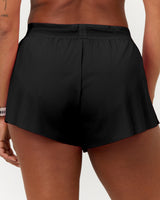 SPLITS INBUILT RUN SHORTS 3" - BLACK