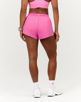 SPLITS INBUILT RUN SHORTS 3" - PINK TOPAZ