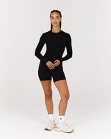 STANCE V2 RIBBED LONG SLEEVE TOP - BLACK