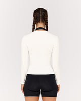 STANCE V2 RIBBED LONG SLEEVE TOP - IVORY