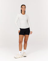 STANCE V2 RIBBED LONG SLEEVE TOP - SNOW GREY
