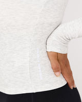 STANCE V2 RIBBED LONG SLEEVE TOP - SNOW GREY