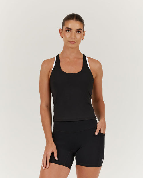 STRIDES TANK TOP - BLACK