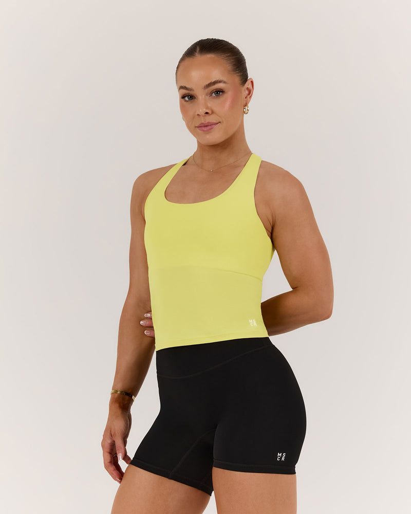 STRIDES TANK TOP - LEMON