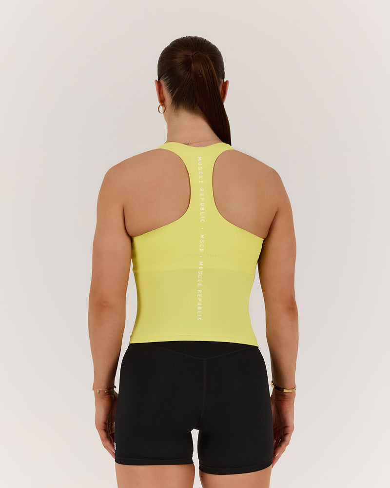 STRIDES TANK TOP - LEMON
