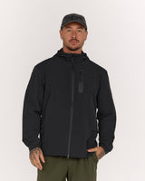 SUMMIT WINDBREAKER JACKET - BLACK