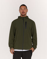 SUMMIT WINDBREAKER JACKET - COMBAT GREEN
