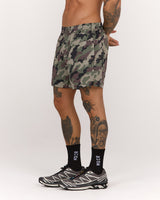 SWIFT SHORTS 6" - VINTAGE CAMO PRINT