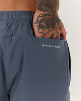 SWIFT SHORTS 8" - BLUE STEEL