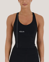 SCULPT RACER TOP - BLACK
