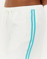 TAPE WOVEN 3/4 PANT - WHITE