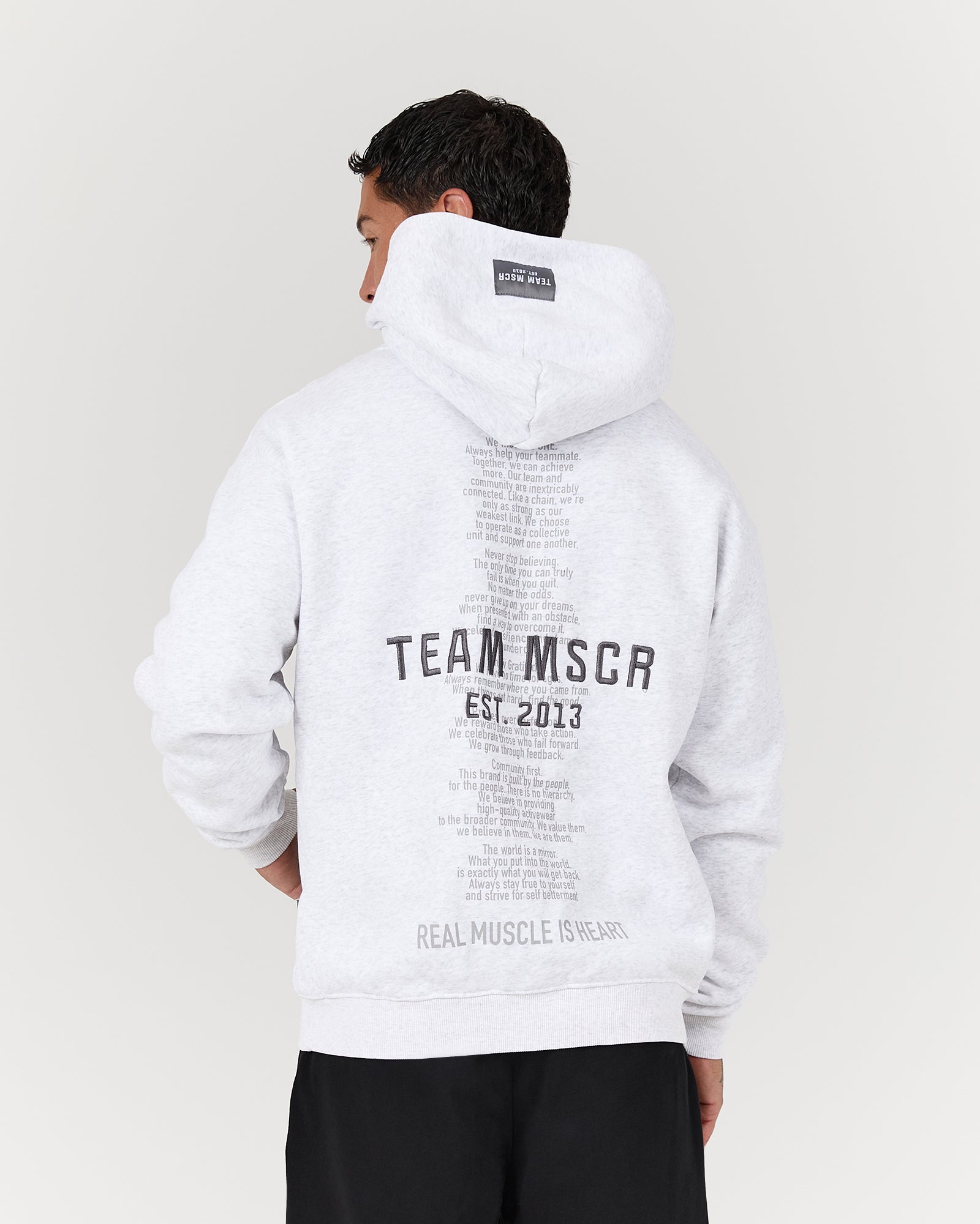 CLASSIC HOODIE - SNOW GREY TEAM MSCR 2026 – MUSCLE REPUBLIC
