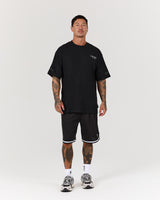 MEN'S OVERSIZED TEE - BLACK TEAM MSCR 2026