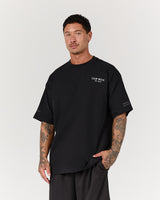 MEN'S OVERSIZED TEE - BLACK TEAM MSCR 2026