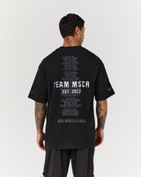 MEN'S OVERSIZED TEE - BLACK TEAM MSCR 2026