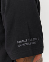 MEN'S OVERSIZED TEE - BLACK TEAM MSCR 2026