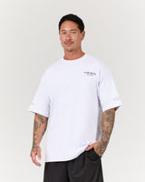 MEN'S OVERSIZED TEE - SNOW GREY TEAM MSCR 2026