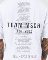 MEN'S OVERSIZED TEE - SNOW GREY TEAM MSCR 2026