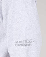 MEN'S OVERSIZED TEE - SNOW GREY TEAM MSCR 2026