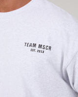 MEN'S OVERSIZED TEE - SNOW GREY TEAM MSCR 2026