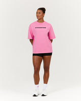 ESSENTIALS TEE - PINK TOPAZ TEAM
