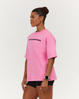 ESSENTIALS TEE - PINK TOPAZ TEAM