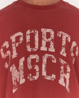 MENS HEAVY BOXY TEE - FADED BRICK TERRAIN