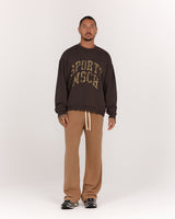 MENS FLEECE BOXY CREW SWEAT - FADED VOLCANO TERRAIN