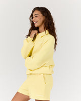 TERRY BUTTON UP SWEATSHIRT - DOUBLE BUTTER