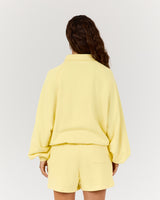 TERRY BUTTON UP SWEATSHIRT - DOUBLE BUTTER