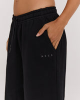 TERRY LONG SHORTS - BLACK