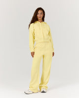 TERRY WIDE LEG SWEATPANT - DOUBLE BUTTER