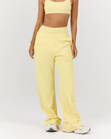 TERRY WIDE LEG SWEATPANT - DOUBLE BUTTER