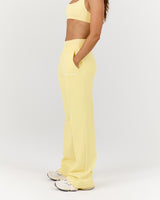 TERRY WIDE LEG SWEATPANT - DOUBLE BUTTER