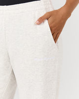 TERRY WIDE LEG SWEATPANT - SNOW GREY