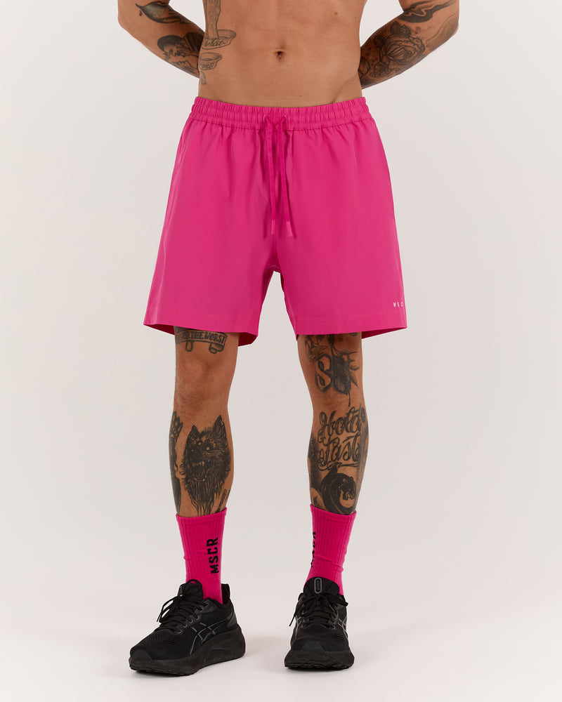 THRESHOLD TRAINING SHORTS 5" - HOT PINK