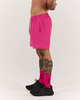 THRESHOLD TRAINING SHORTS 5" - HOT PINK
