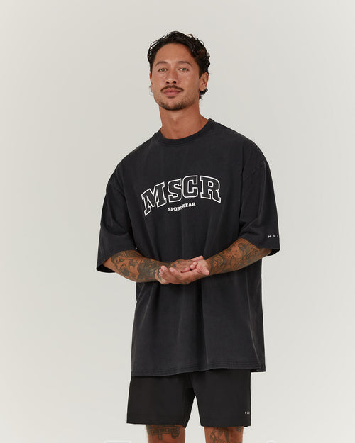 TIMELESS MSCR TEE - FADED BLACK