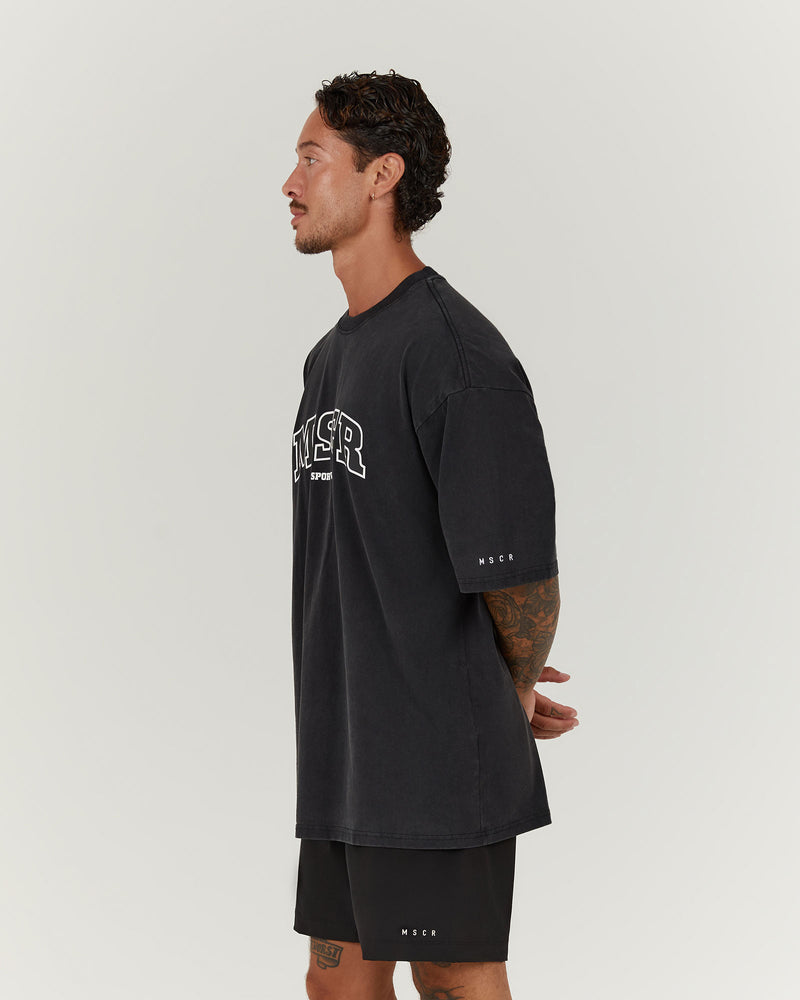 TIMELESS MSCR TEE - FADED BLACK