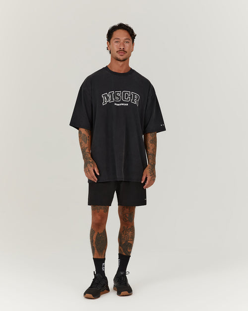 TIMELESS MSCR TEE - FADED BLACK