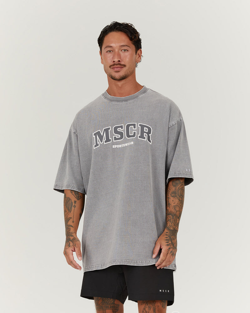 TIMELESS MSCR TEE - FADED GREY