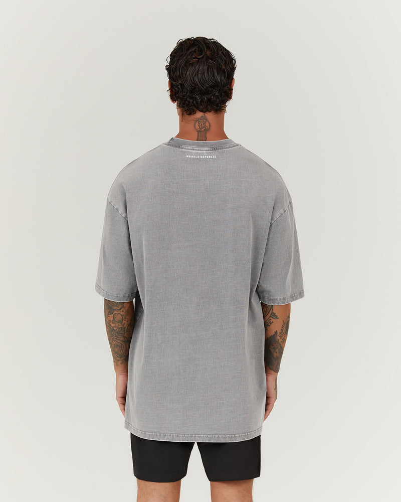 TIMELESS MSCR TEE - FADED GREY