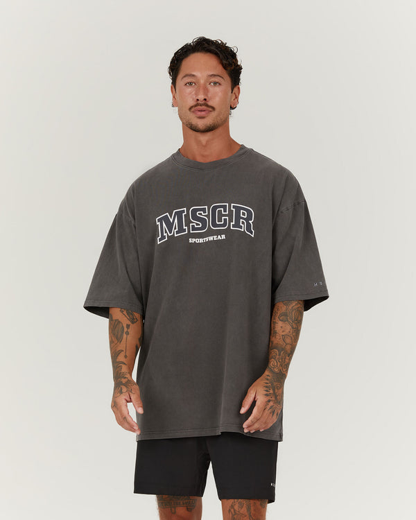 TIMELESS MSCR TEE - FADED ONYX