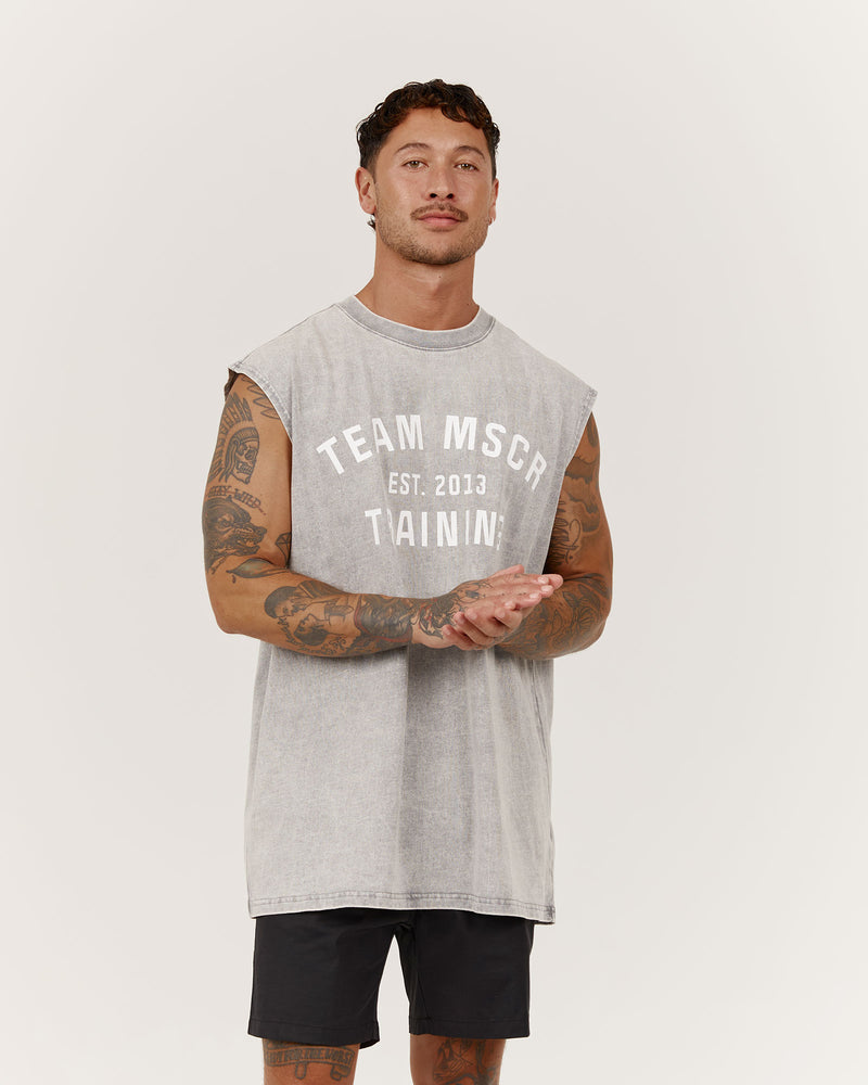 TIMELESS TEAM TRAINING TANK - FADED GREY