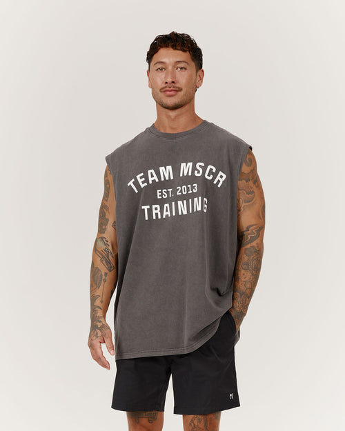 TIMELESS TEAM TRAINING TANK - FADED ONYX