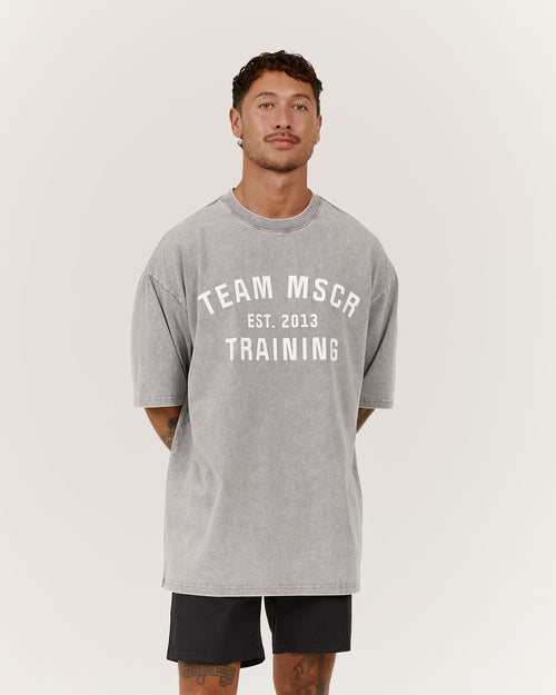 TIMELESS TEAM TRAINING TEE - FADED GREY