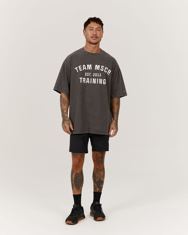 TIMELESS TEAM TRAINING TEE - FADED ONYX