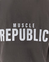 MEN'S OVERSIZED TANK - FADED ONYX BLOCKPRINT