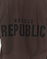 MEN'S OVERSIZED TEE - FADED OAK BLOCKPRINT